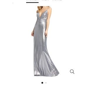 leena by Mac Duggal metallic gown